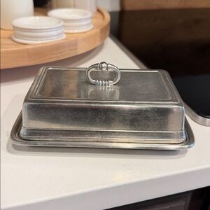 Match Double Butter Dish with Cover